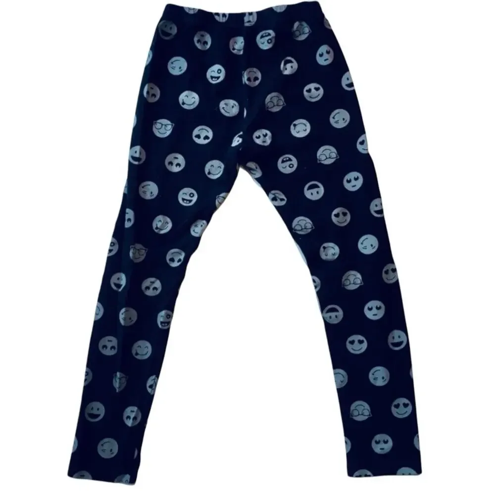 Emoji Elastic Waist Leggings